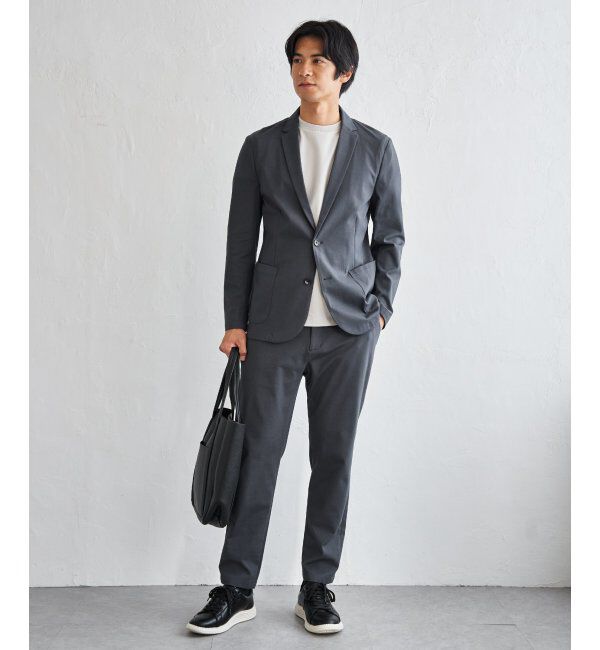 IKKA LOUNGE「【雑誌MonoMax4月号掲載】GOKU楽ワークポンチイージーパンツ「小泉孝太郎さん着用モデル」」|スラックス|