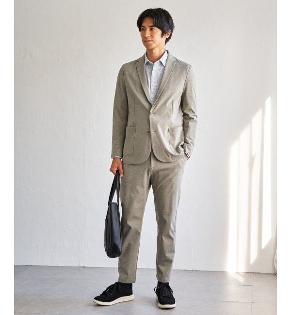 IKKA LOUNGE「【雑誌MonoMax4月号掲載】GOKU楽ワークポンチイージーパンツ「小泉孝太郎さん着用モデル」」|スラックス|