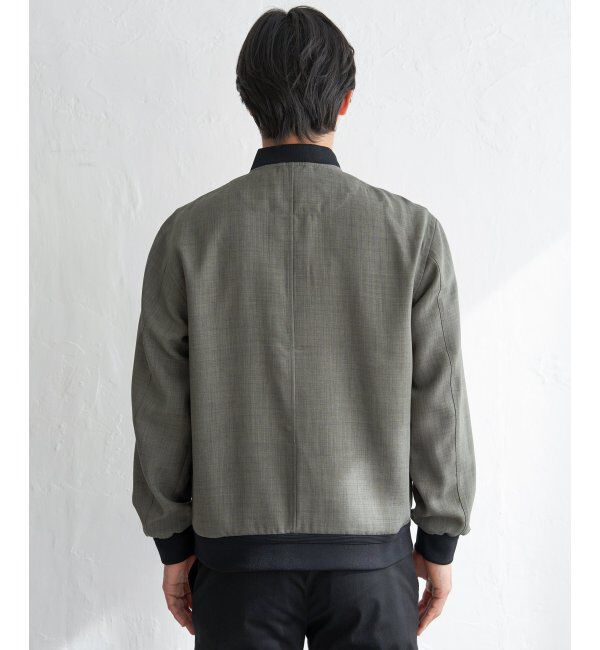ikka「【雑誌MonoMax4月号掲載】イージーケアリネンライクブルゾン「小泉孝太郎さん着用モデル」」|ブルゾン・スタジャン|