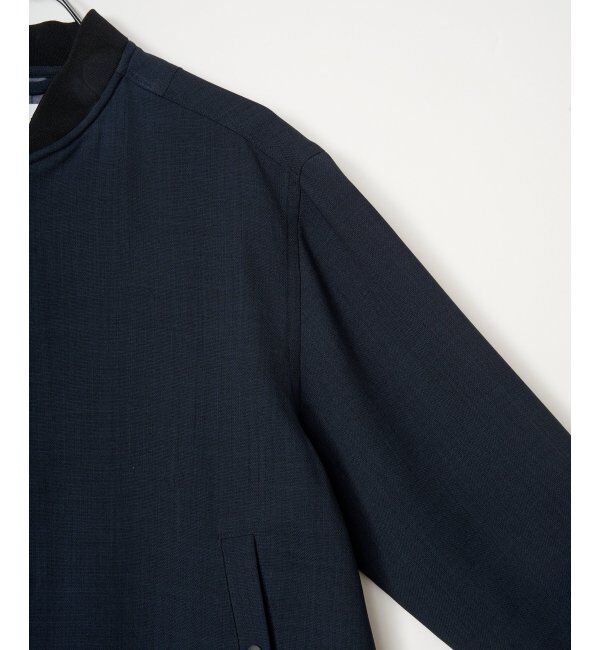 ikka「【雑誌MonoMax4月号掲載】イージーケアリネンライクブルゾン「小泉孝太郎さん着用モデル」」|ブルゾン・スタジャン|