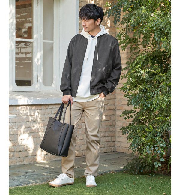 ikka「【雑誌MonoMax4月号掲載】イージーケアリネンライクブルゾン「小泉孝太郎さん着用モデル」」|ブルゾン・スタジャン|