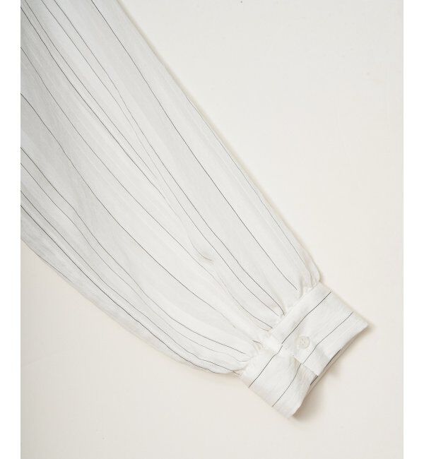 ikka「サテン／ドビーサイドリボンシャツ」|シャツ・ブラウス|