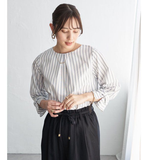 IKKA LOUNGE「2WAY袖リボンブラウス」|シャツ・ブラウス|