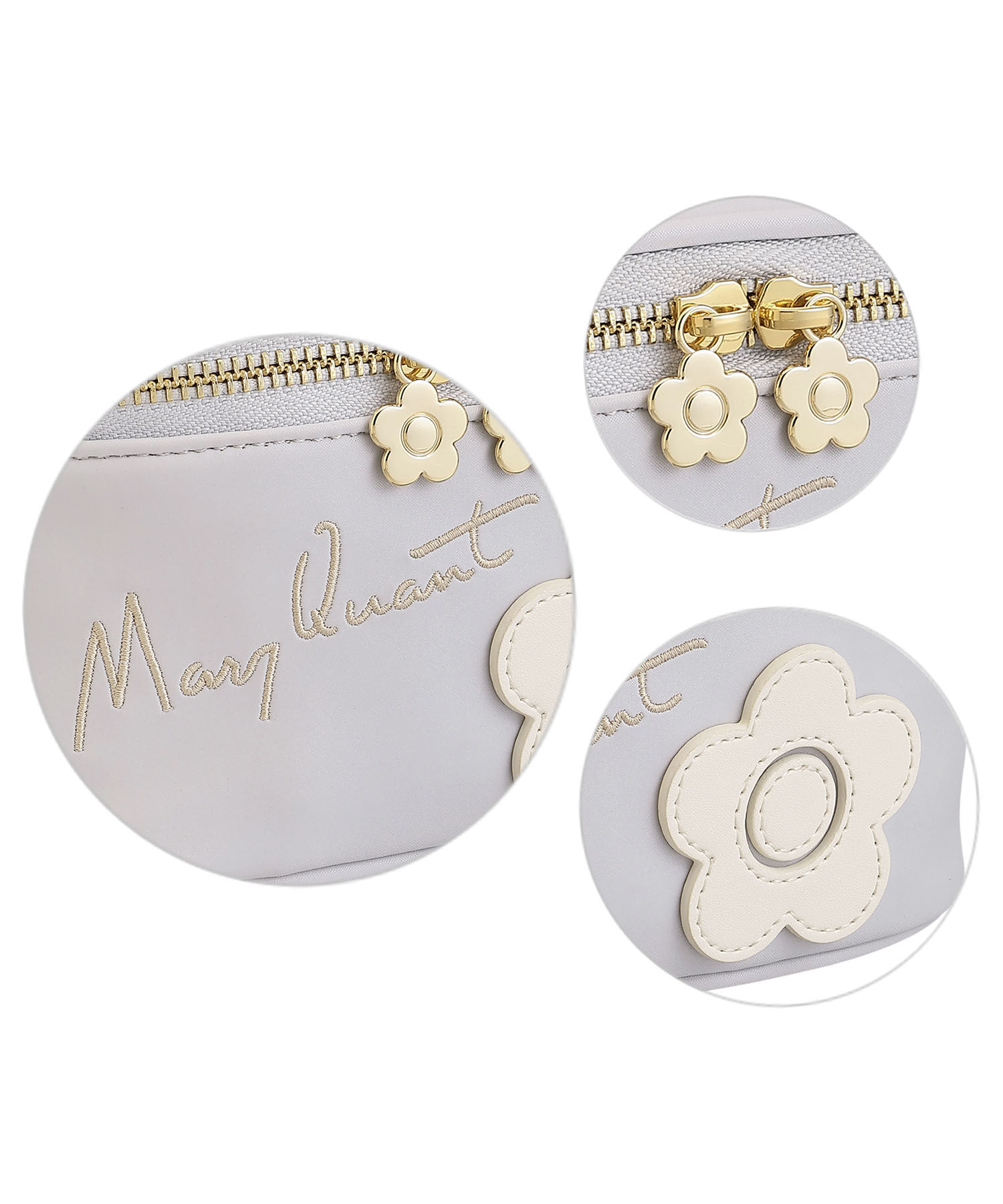 MARY QUANT「サインロゴデイジーパッチ バニティ」|ポーチ|