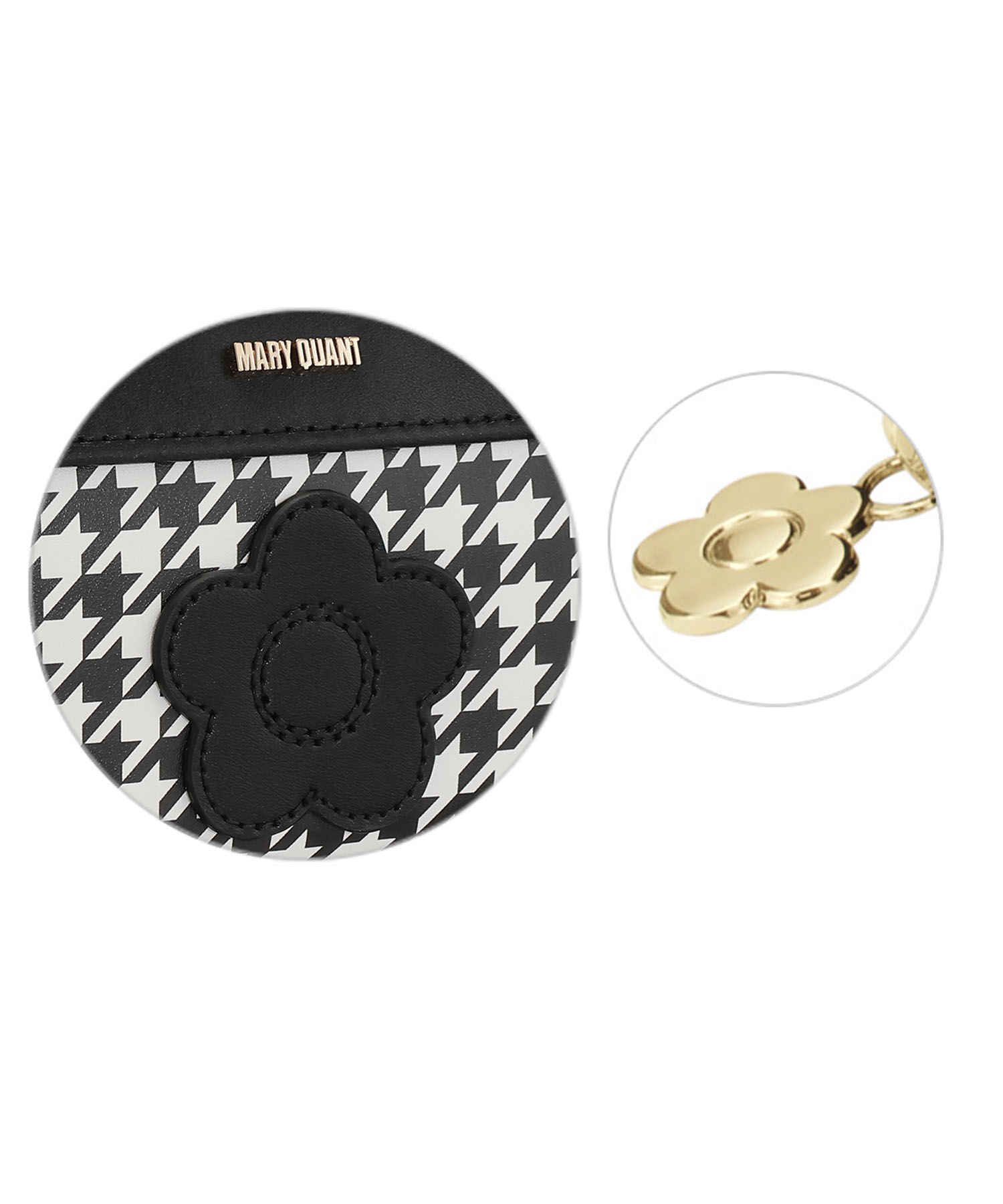 MARY QUANT「千鳥デイジーパッチ フラットペンケース」|ポーチ|