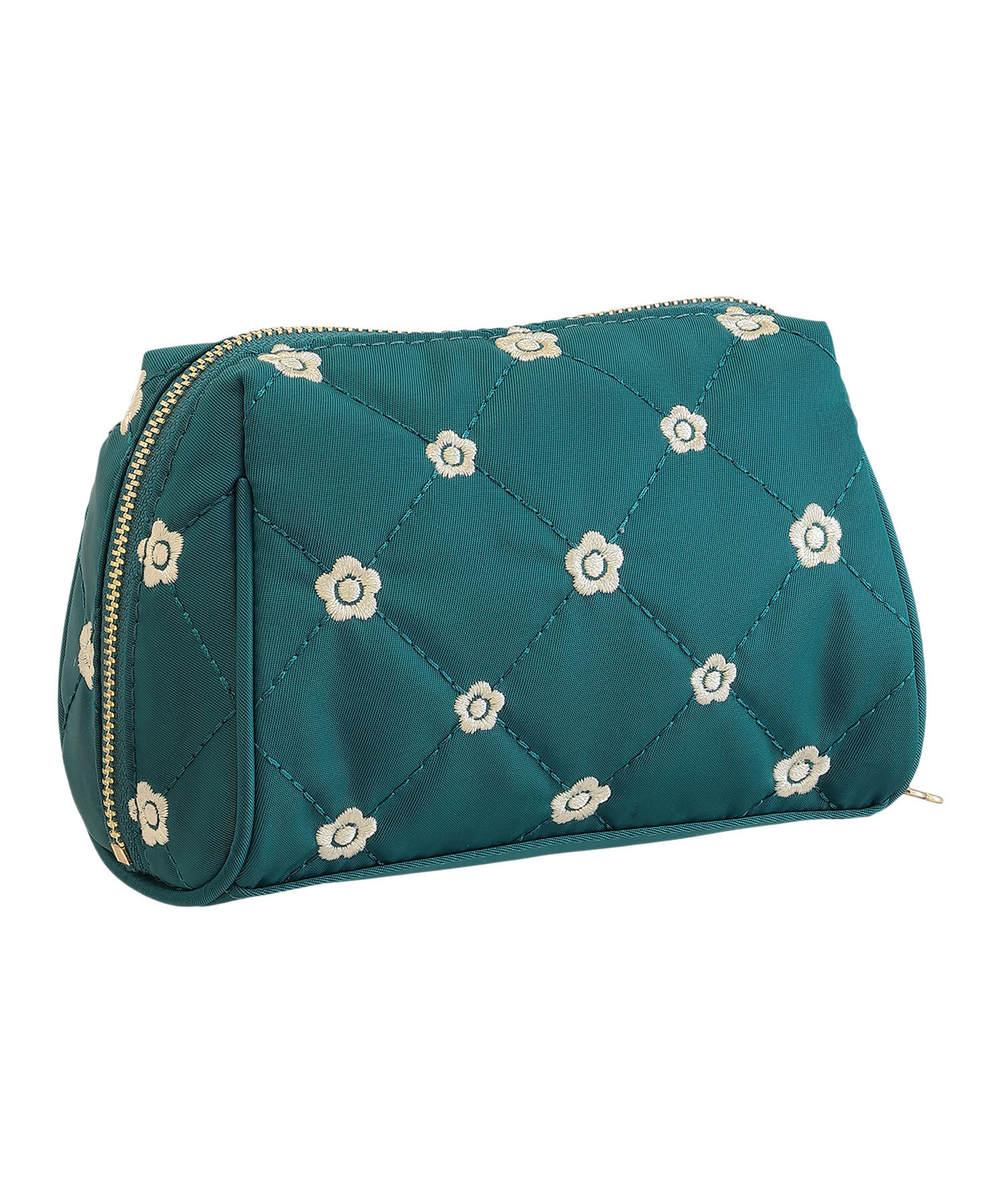 MARY QUANT「キルトデイジー刺繍 オーバルポーチ」|ポーチ|