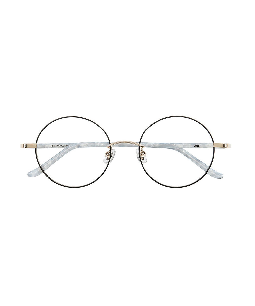  「ラウンド型 メガネ｜ 丸型メガネ ズレ落ち防止 メタルフレーム /CLASSIC レンズ交換券付き」|メガネ|