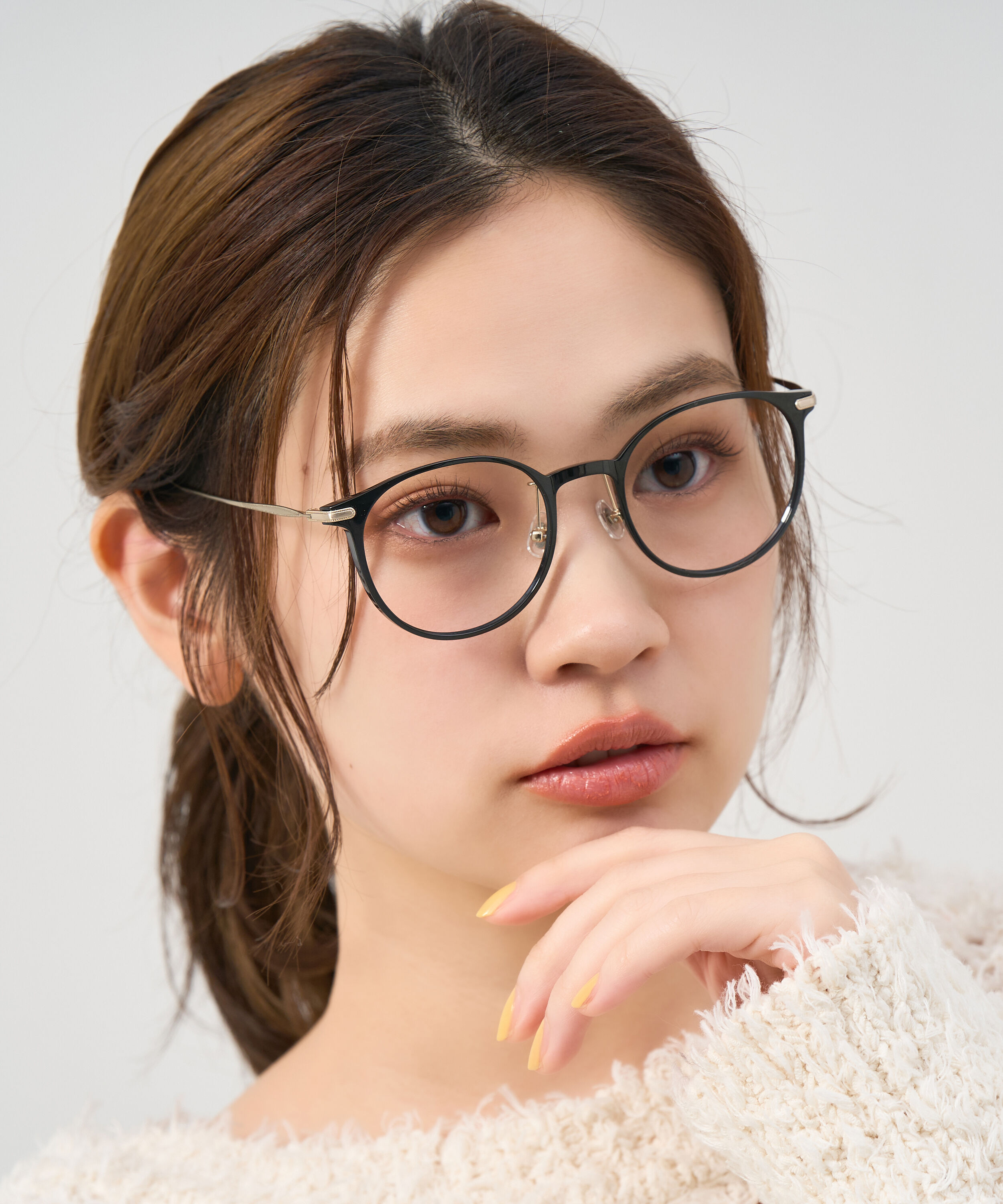  「ボストン型 軽量 メガネ｜ 軽量素材&times;チタン 大人可愛いメガネフレーム レンズ交換券付き」|メガネ|