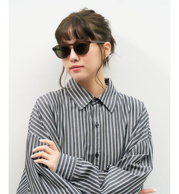  「【WEB限定】ボストン型 サングラス | クラウンパント カラーレンズ 軽量 トレンド 紫外線対策 UVカット」|サングラス|