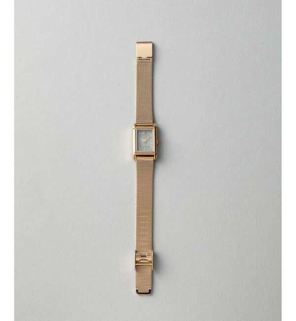 ete「ソーラーウォッチ スクエア メッシュベルト」|腕時計|