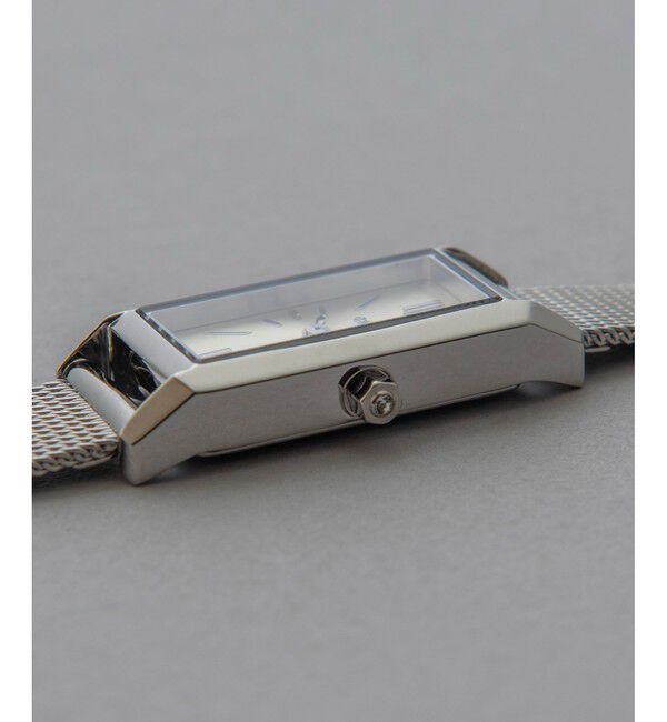 ete「レクタングルフェイス メッシュベルト ウォッチ」|腕時計|