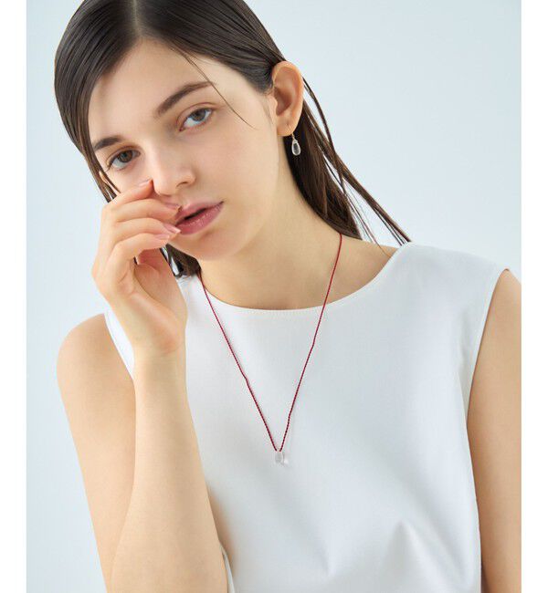 ete「[スウィングドロップ] ナチュラルストーン コード ネックレス」|ネックレス|