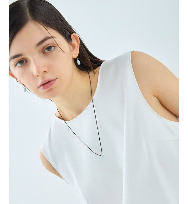 ete「[スウィングドロップ] ナチュラルストーン コード ネックレス」|ネックレス|