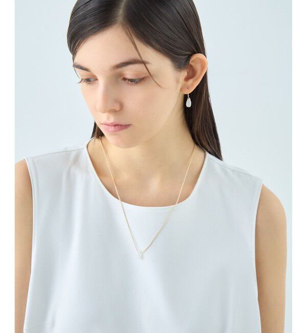 ete「[スウィングドロップ] ナチュラルストーン コード ネックレス」|ネックレス|