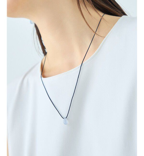 ete「[スウィングドロップ] ナチュラルストーン コード ネックレス」|ネックレス|