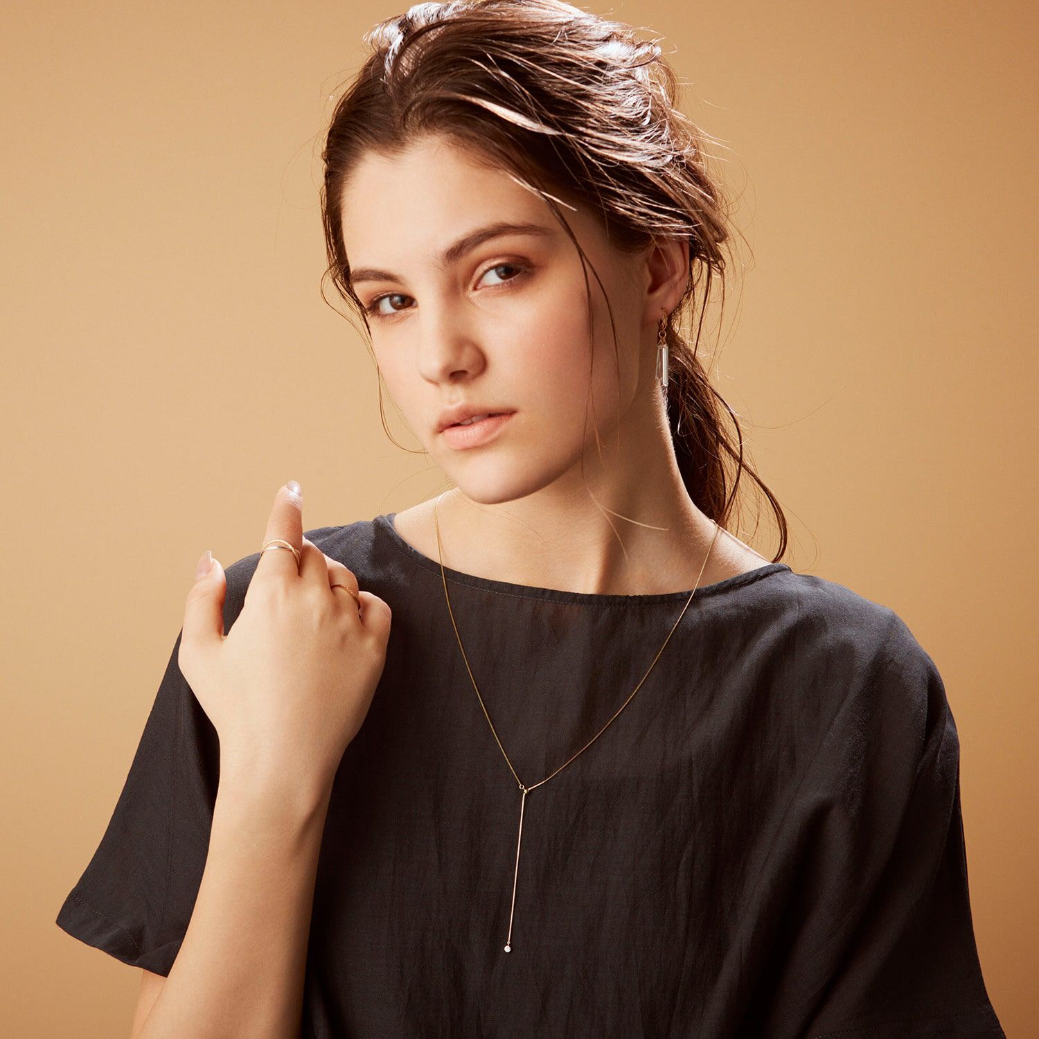 agete「K10ピアス」|ピアス|