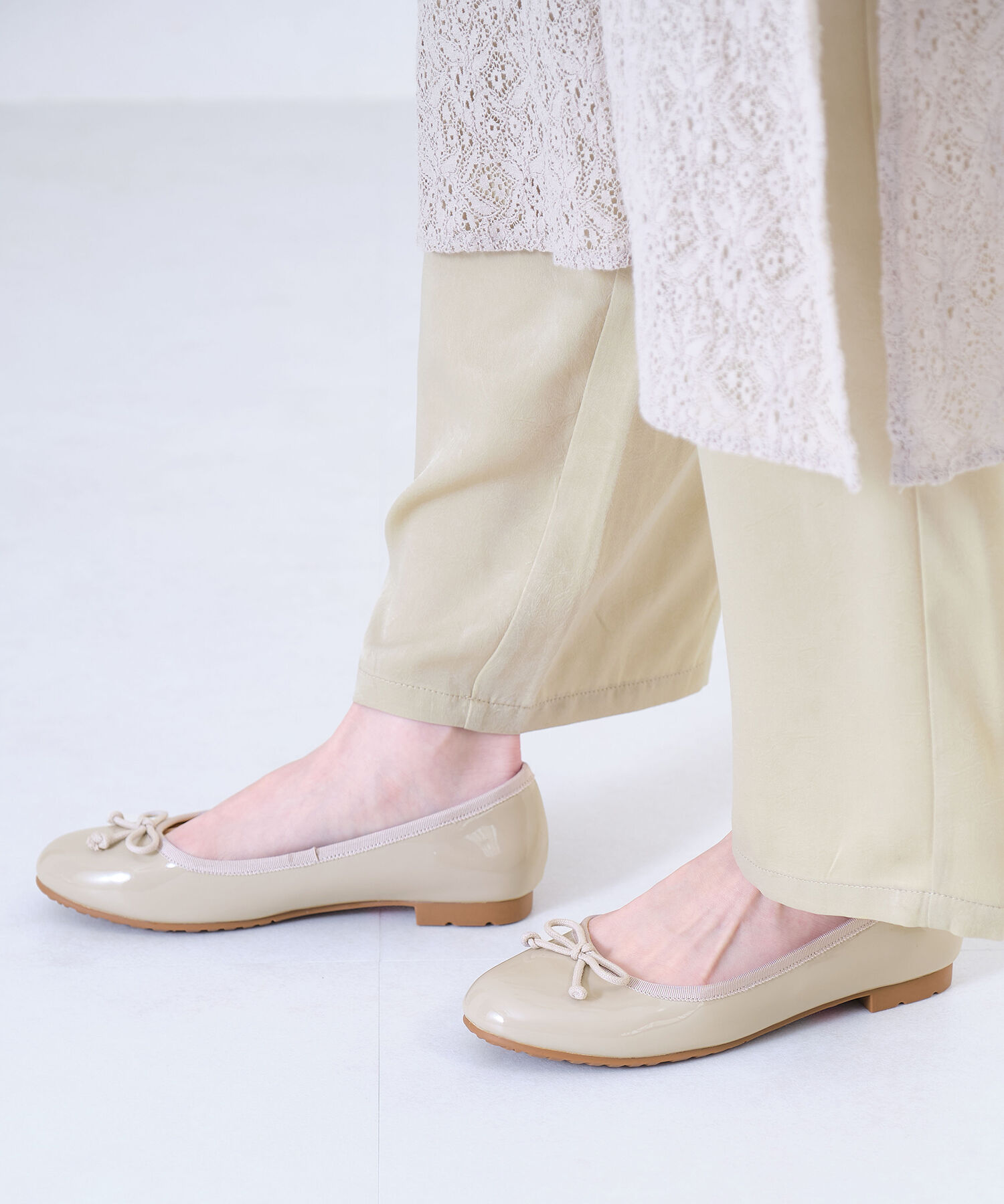 ORiental TRaffic「【防水】フラットヒールバレエレインパンプス/R-1015 レインシューズ レインパンプス 人気 トレンド」|パンプス|BEIGE