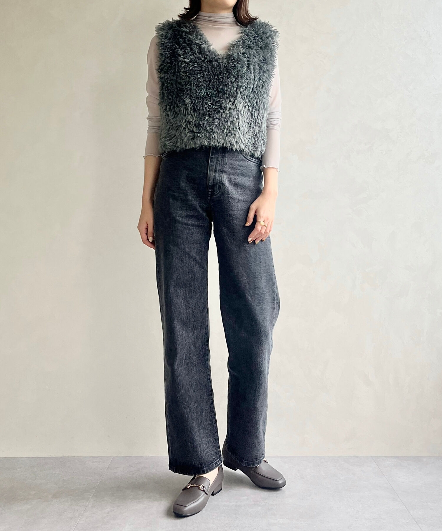 ORiental TRaffic「【跳べるパンプス/シリーズ累計１５０万足突破】スクエアトゥ ビット モチーフ  ローファー /R-3210」|パンプス|