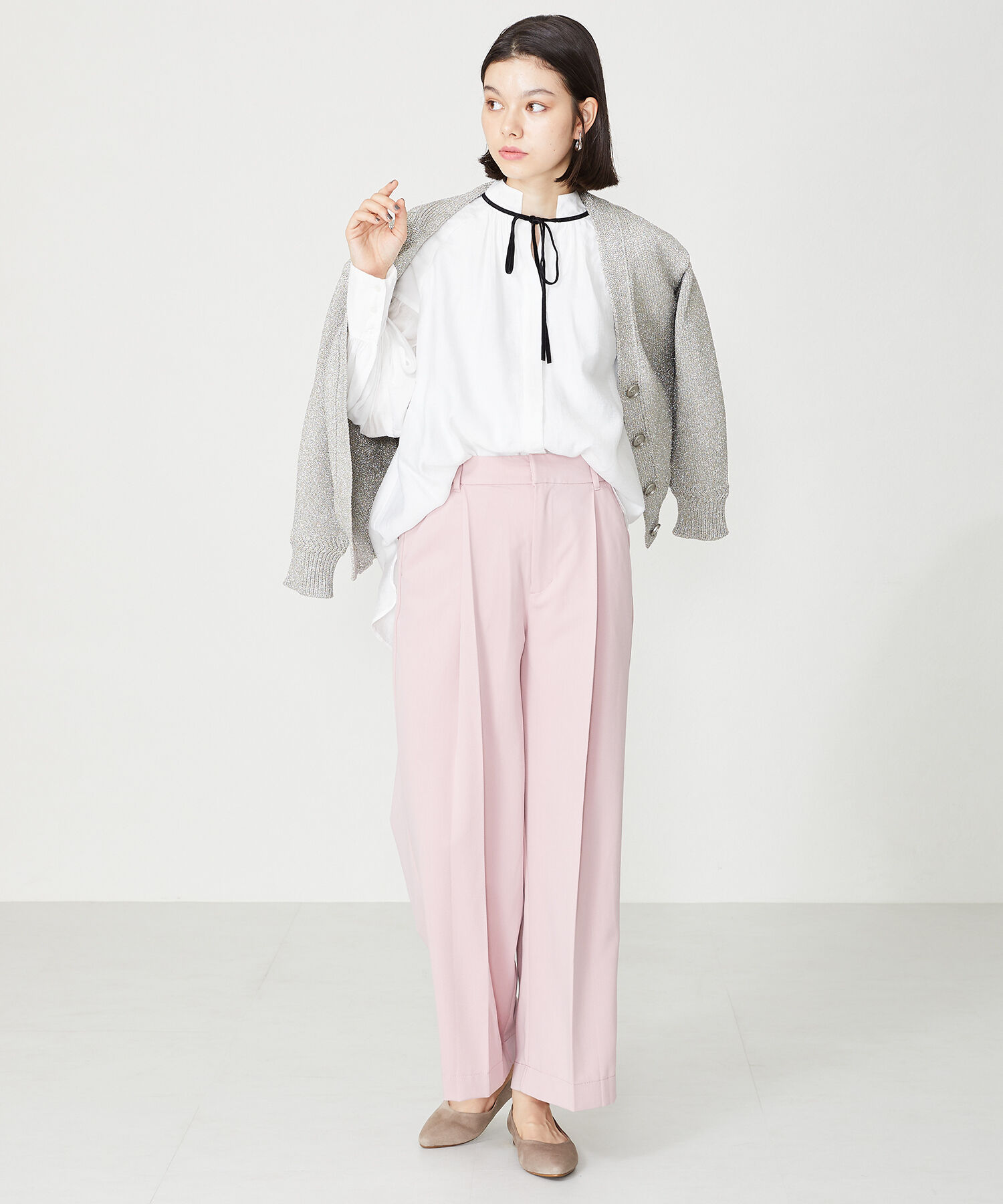 ORiental TRaffic「【WEB限定 / 累計16万足突破】ポインテッドトゥ フラット パンプス /R-4007 通勤靴 厚手クッション」|パンプス|