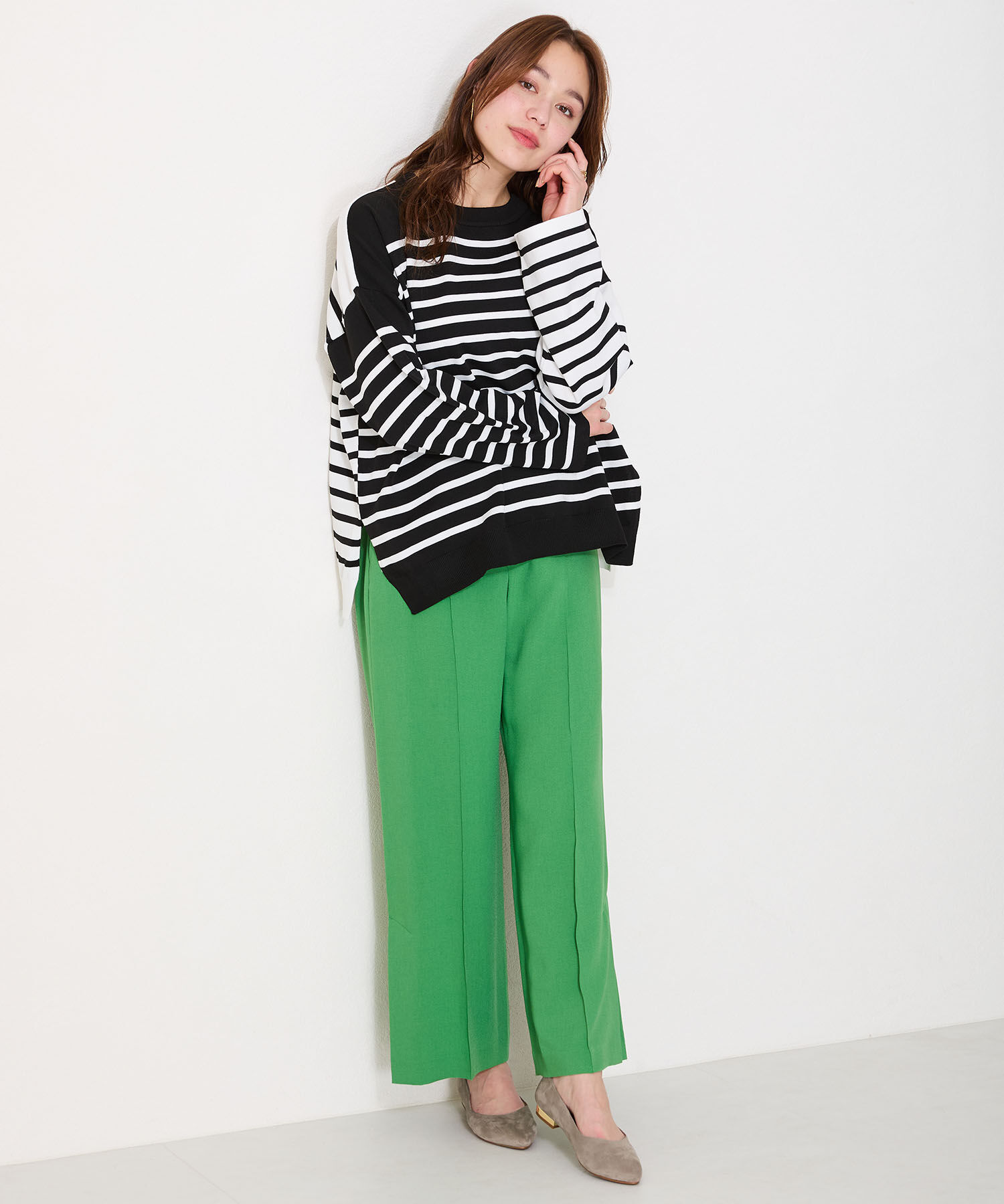 ORiental TRaffic「【WEB限定 / 累計16万足突破】ポインテッドトゥ フラット パンプス /R-4007 通勤靴 厚手クッション」|パンプス|