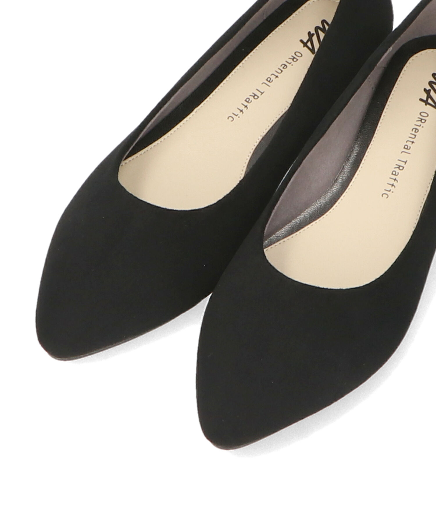 ORiental TRaffic「【WEB限定 / 累計16万足突破】ポインテッドトゥ フラット パンプス /R-4007 通勤靴 厚手クッション」|パンプス|