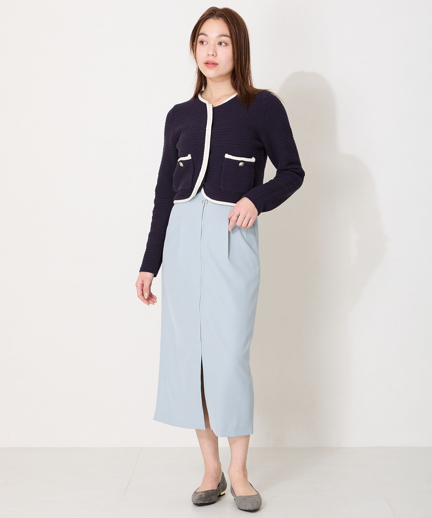 ORiental TRaffic「【WEB限定 / 累計16万足突破】ポインテッドトゥ フラット パンプス /R-4007 通勤靴 厚手クッション」|パンプス|