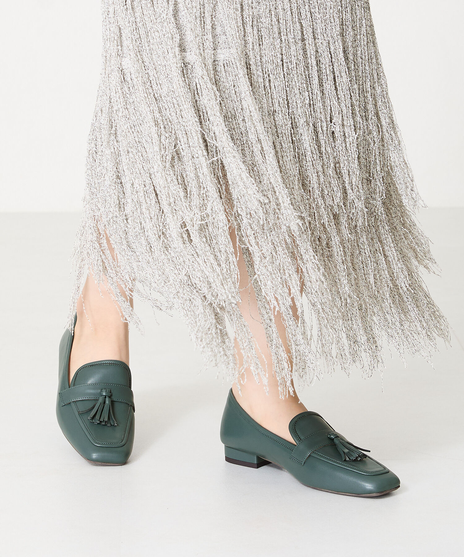 WA Oriental TRaffic「タッセル デザイン ローファー /42303 ヒール2.3㎝ フラット」|パンプス|BLUE