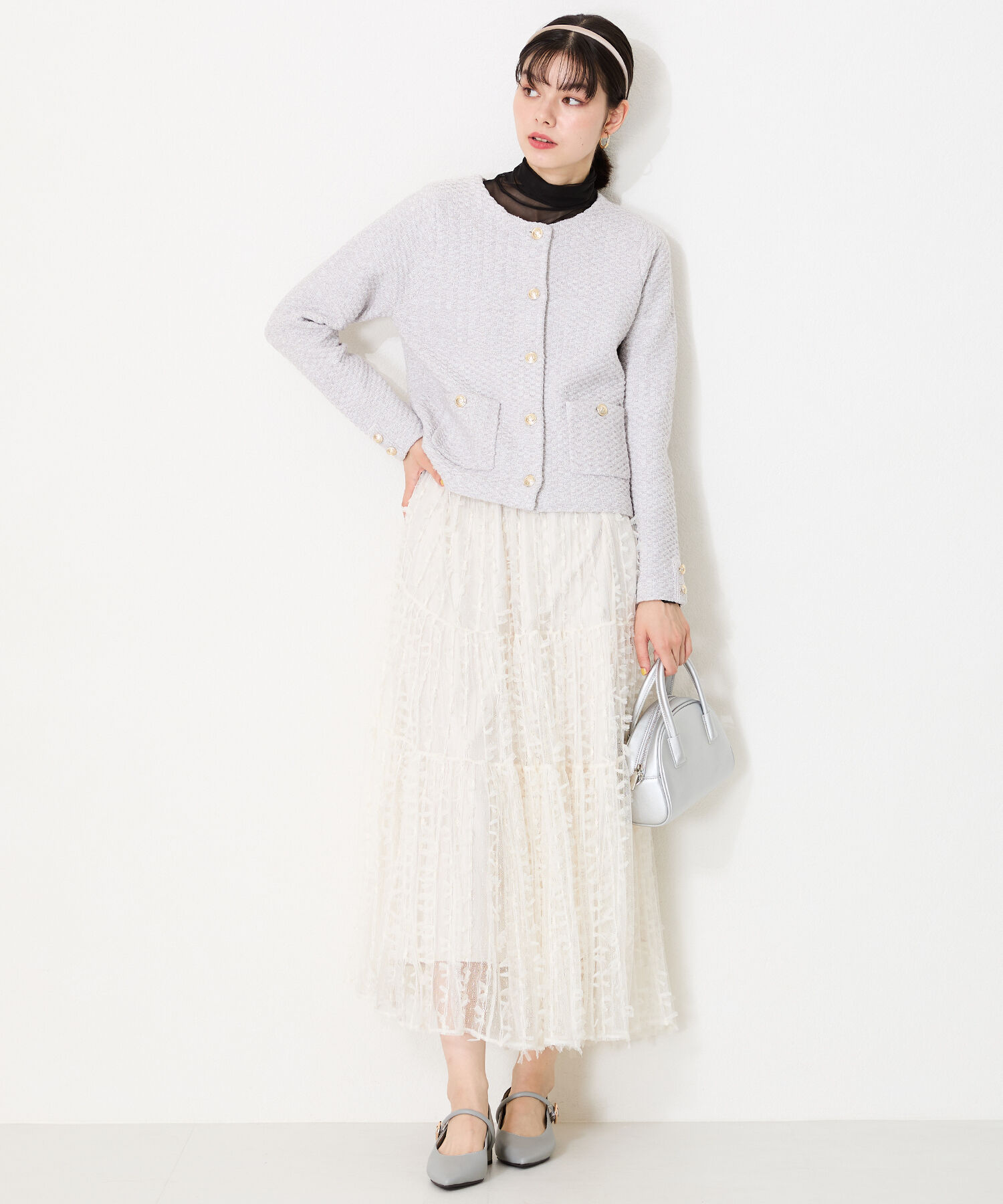 WA Oriental TRaffic「●隠しゴム付き●ポインテッドトゥ ストラップバブーシュ /42304 厚手クッション ヒール3cm 柔らかい」|パンプス|