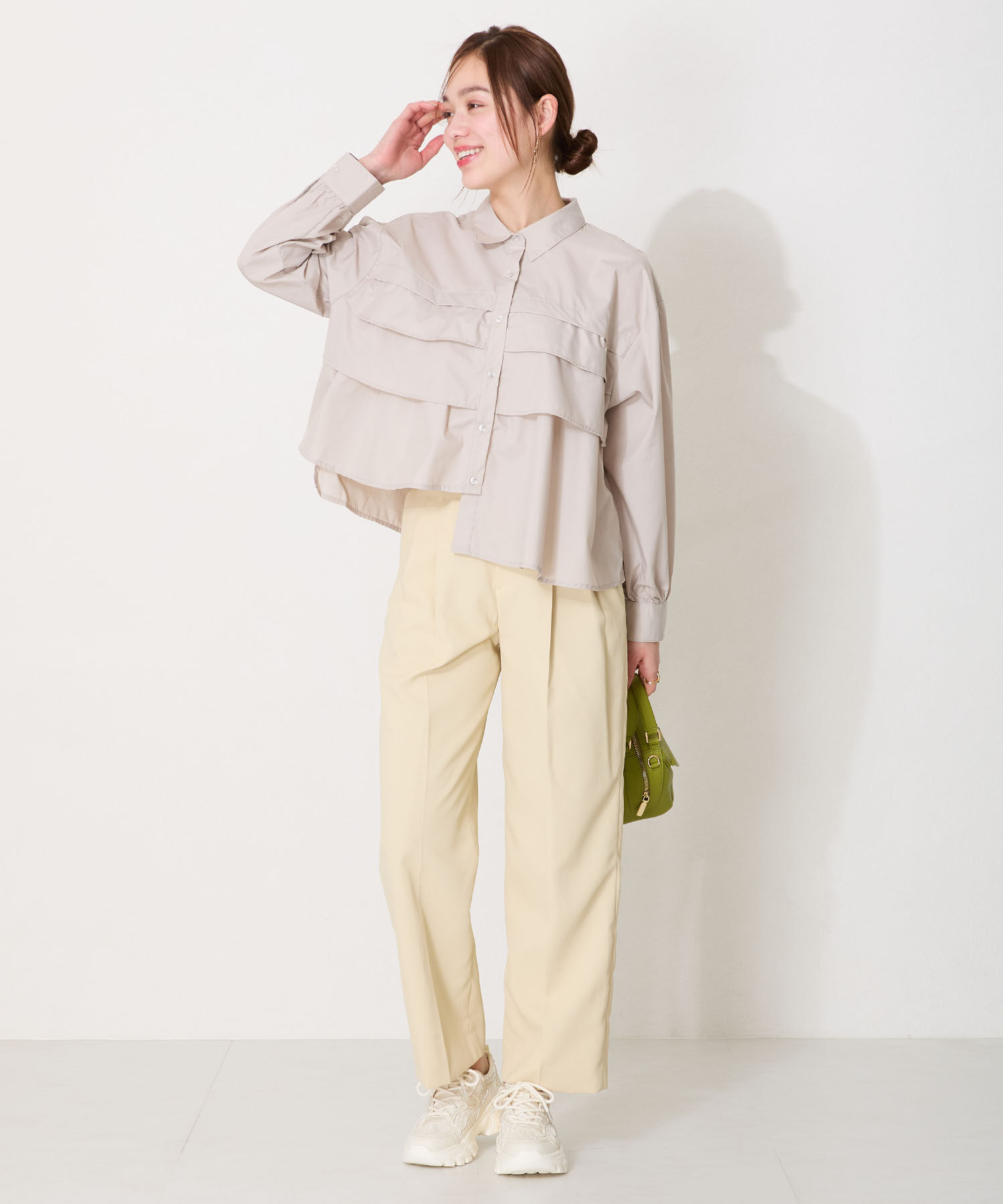 ORiental TRaffic「レース&times;ジャガード厚底スニーカー/OT3755」|スニーカー|