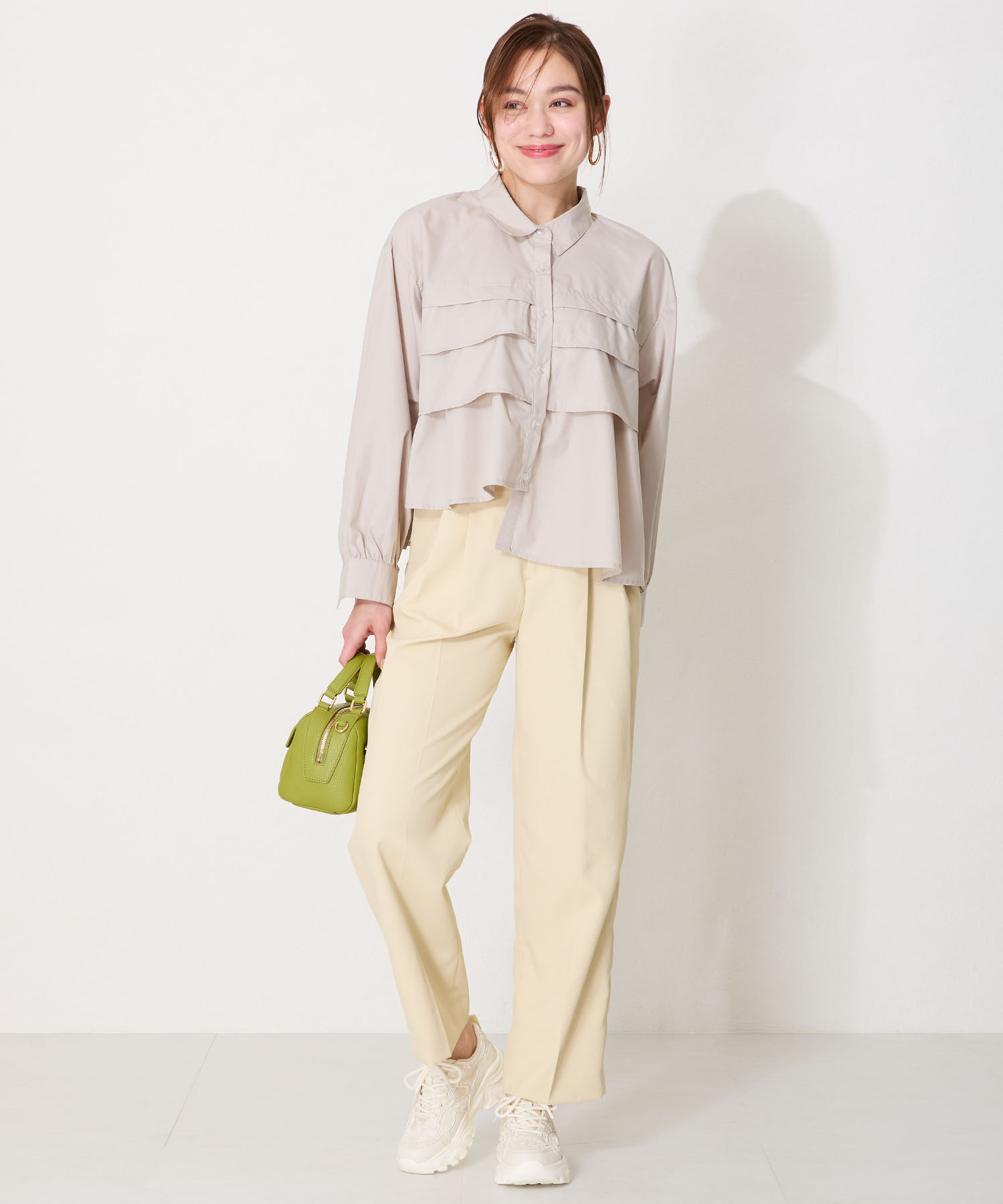 ORiental TRaffic「レース&times;ジャガード厚底スニーカー/OT3755」|スニーカー|