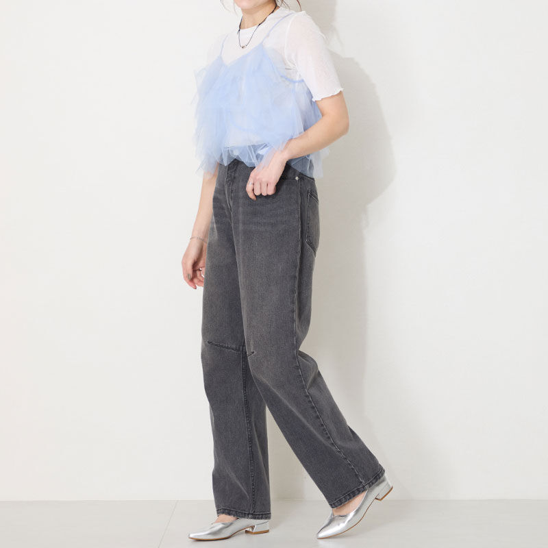 ORiental TRaffic「【WEB限定】スリットカット ポインテッドトゥ ヒール パンプス /55105 通勤 Vカット シンプル」|パンプス|