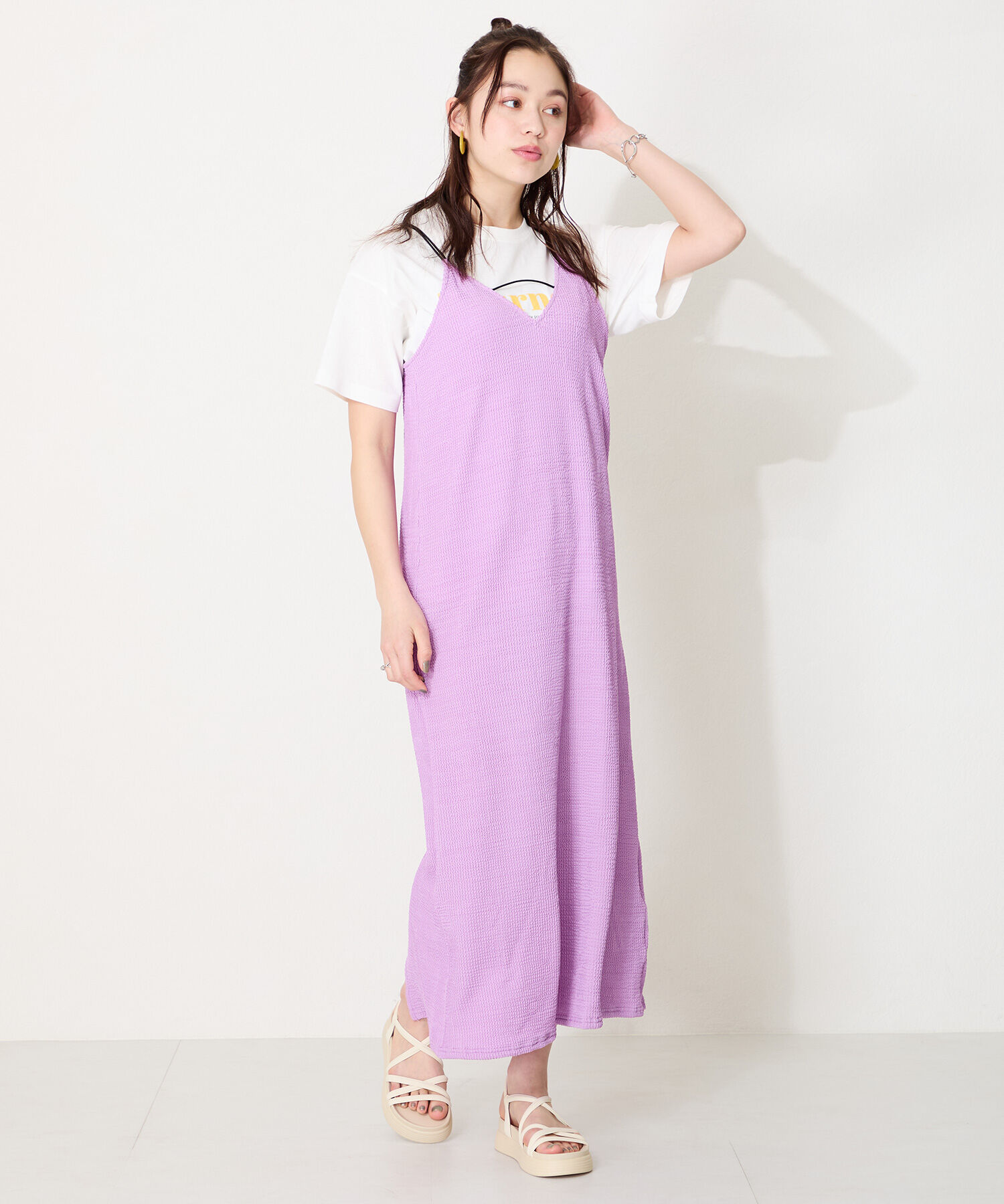 ORiental TRaffic「クロスストラップ軽量ソールサンダル/51218 柔らかい フィット 人気 トレンド」|サンダル|