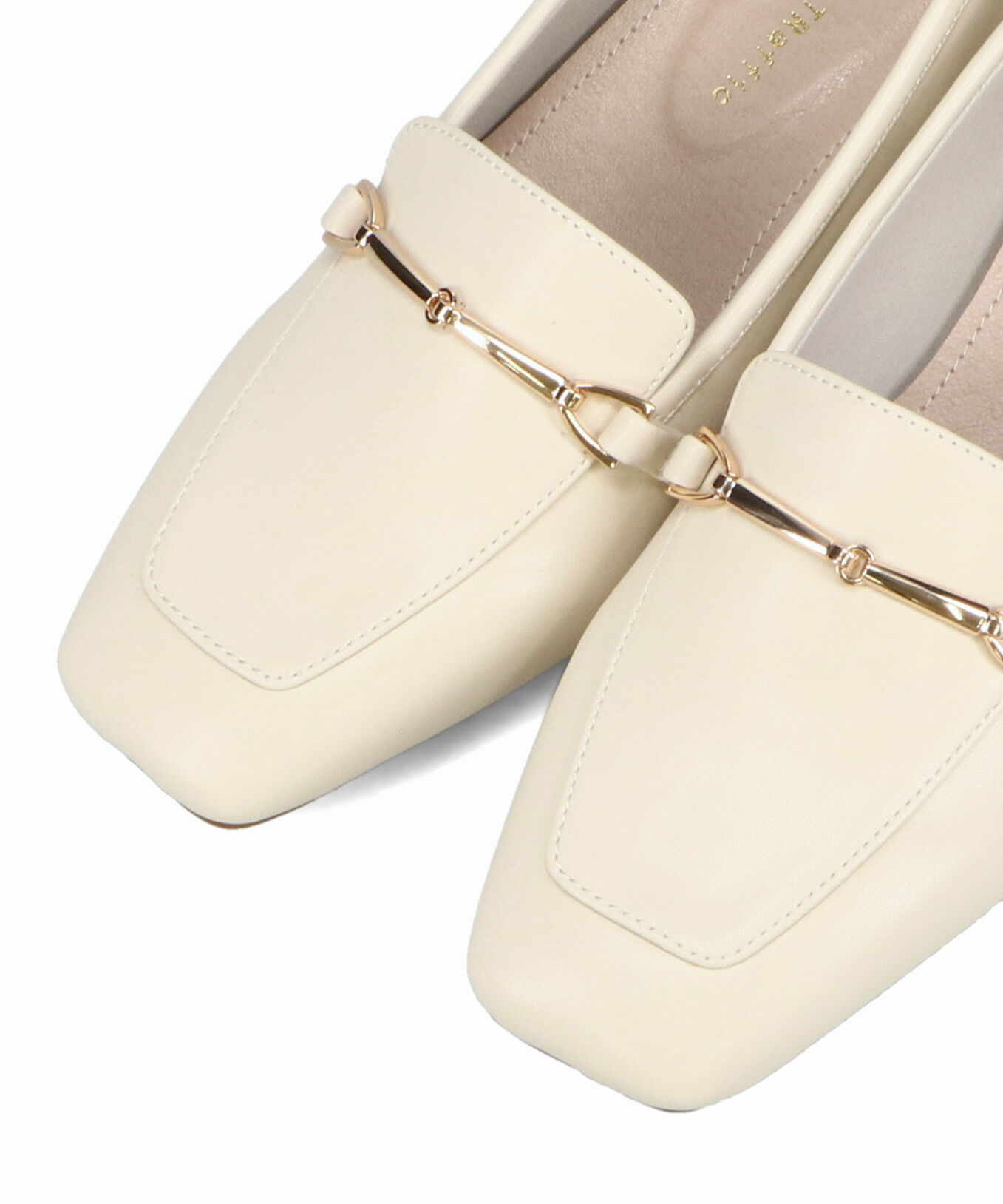 WA Oriental TRaffic「メタリックラインビット ヒール ローファー /52301 通勤靴 オフィス」|パンプス|