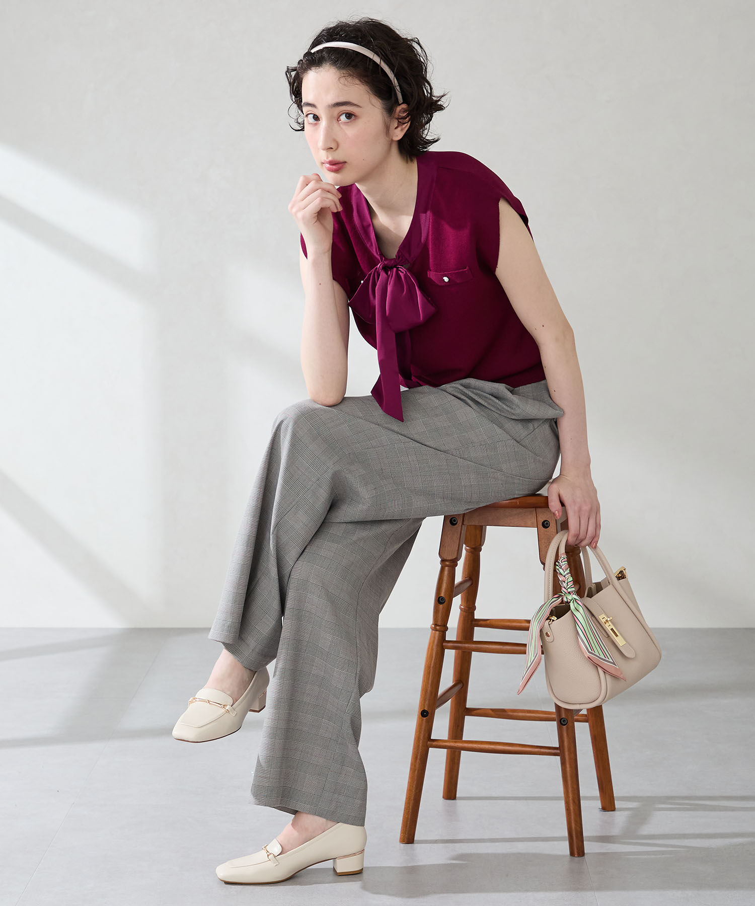 WA Oriental TRaffic「メタリックラインビット ヒール ローファー /52301 通勤靴 オフィス」|パンプス|