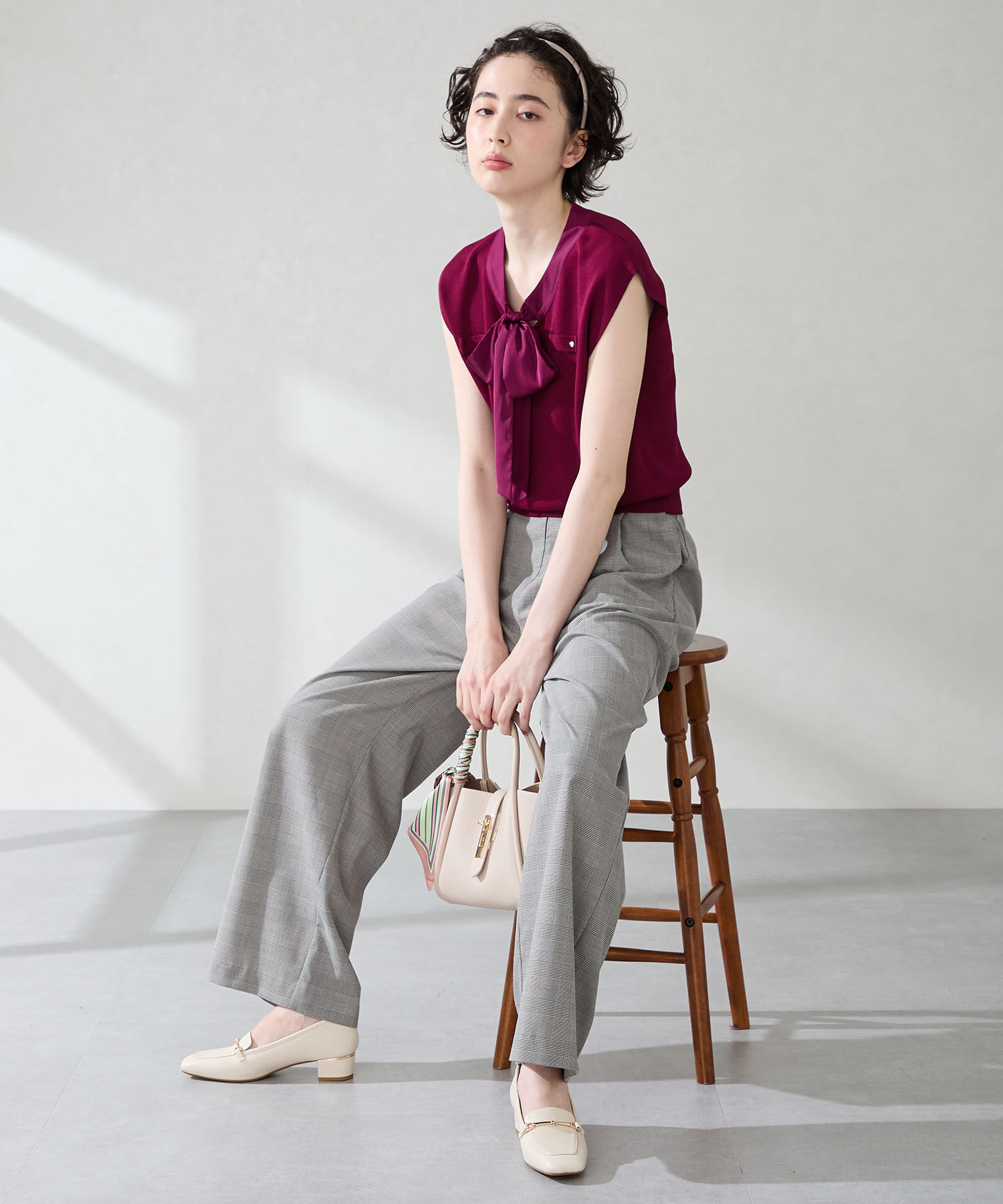 WA Oriental TRaffic「メタリックラインビット ヒール ローファー /52301 通勤靴 オフィス」|パンプス|