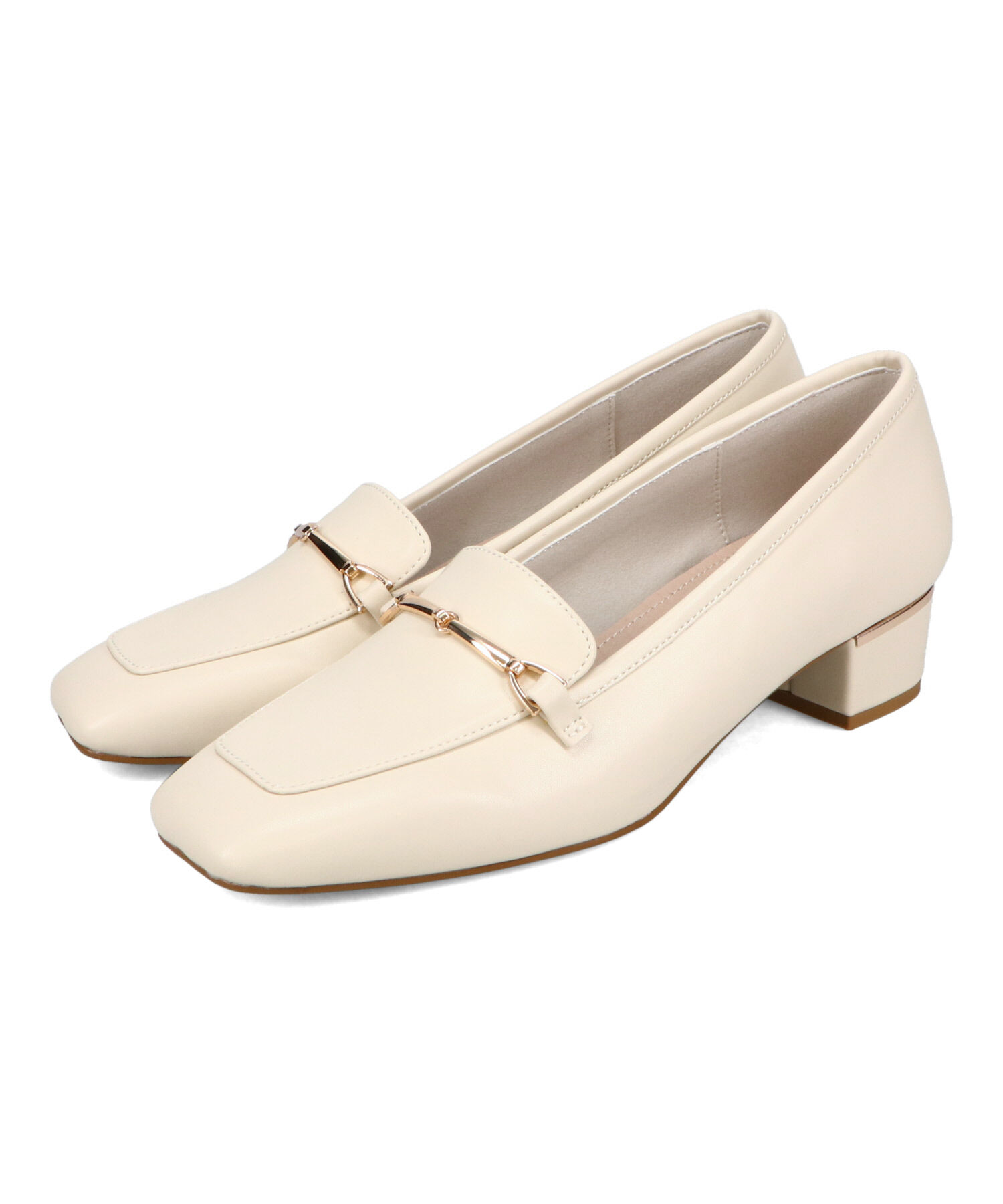 WA Oriental TRaffic「メタリックラインビット ヒール ローファー /52301 通勤靴 オフィス」|パンプス|