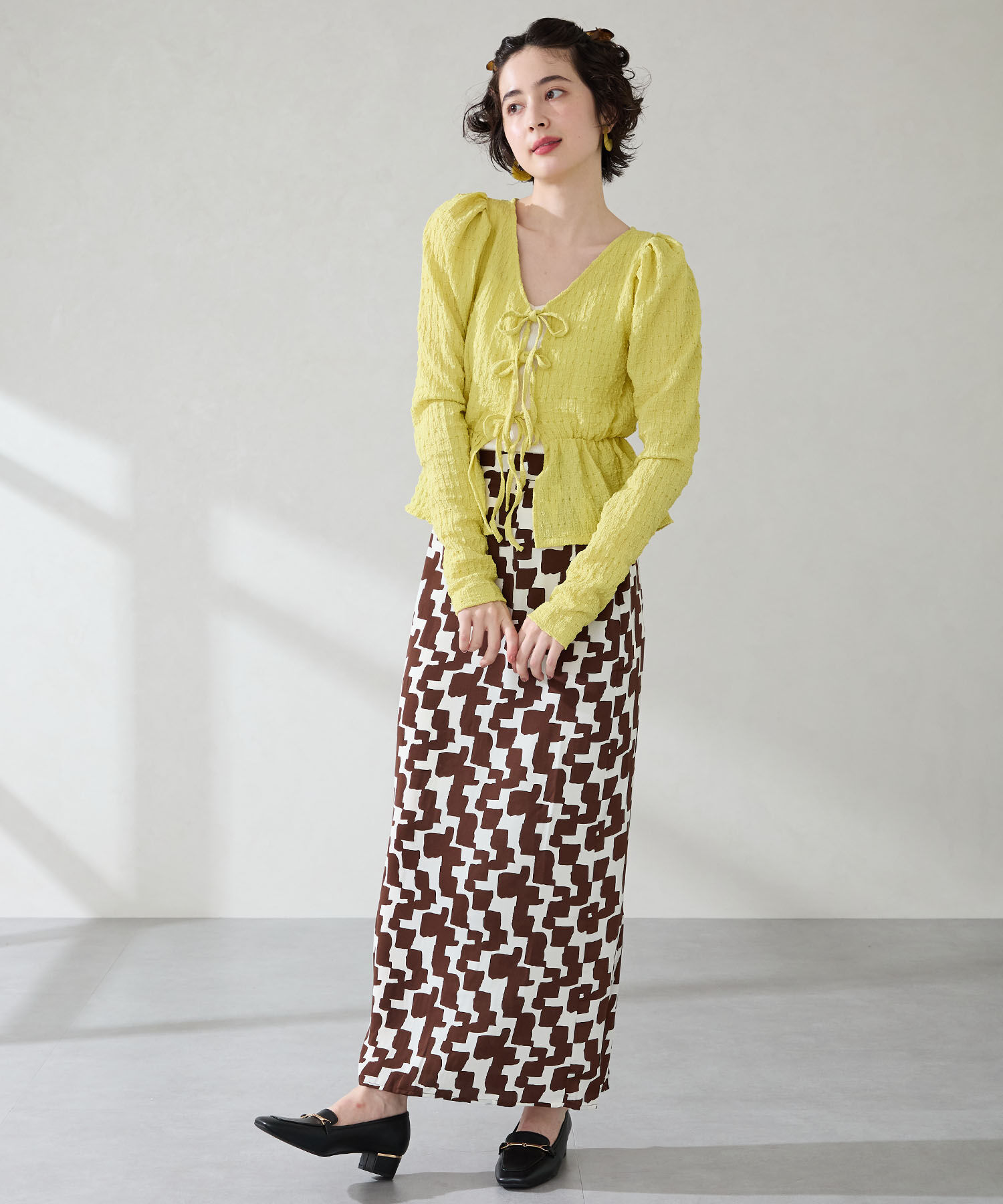 WA Oriental TRaffic「メタリックラインビット ヒール ローファー /52301 通勤靴 オフィス」|パンプス|