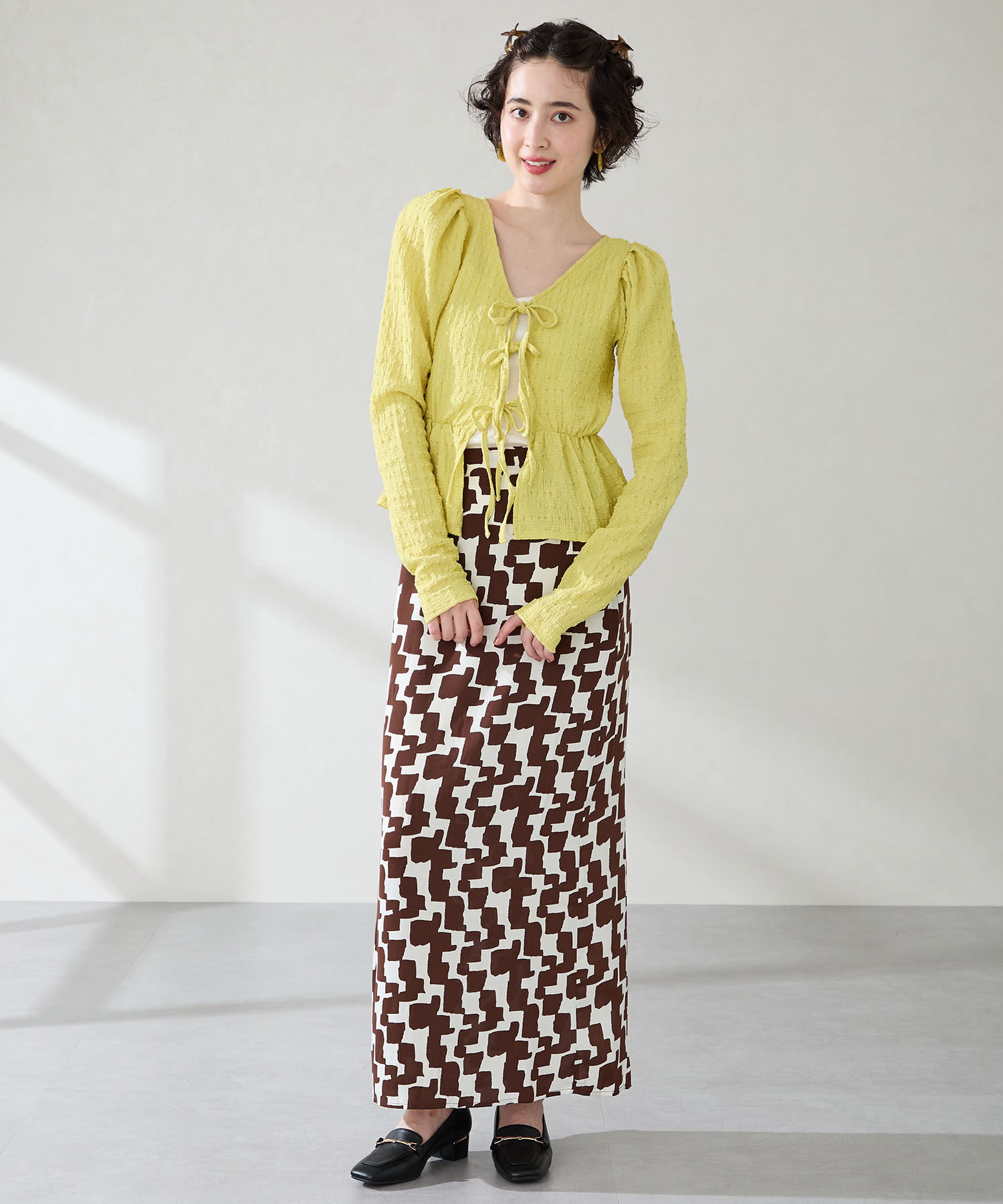 WA Oriental TRaffic「メタリックラインビット ヒール ローファー /52301 通勤靴 オフィス」|パンプス|