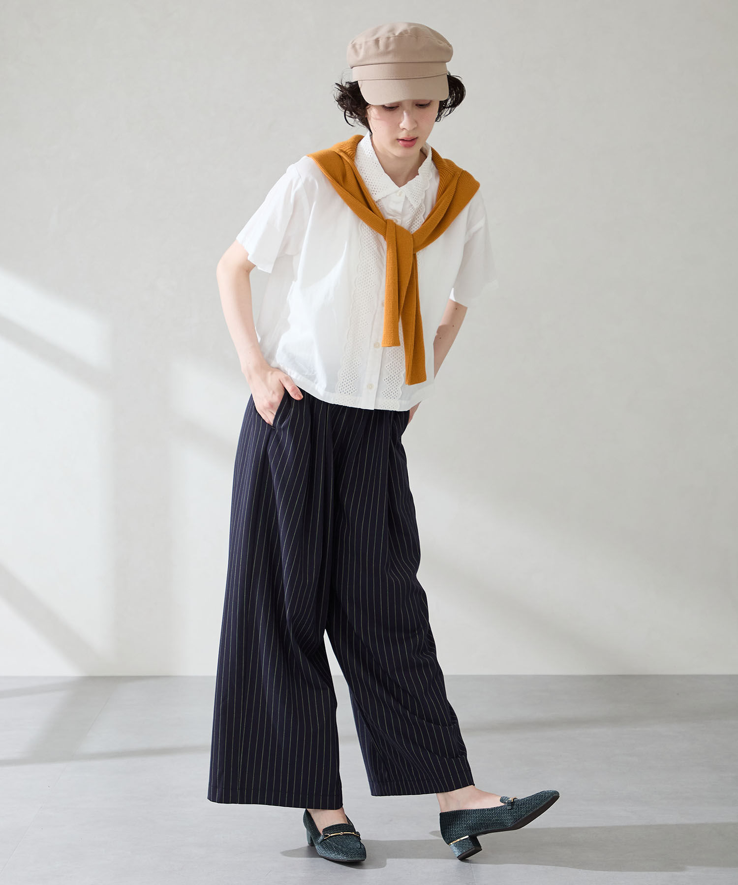 WA Oriental TRaffic「メタリックラインビット ヒール ローファー /52301 通勤靴 オフィス」|パンプス|