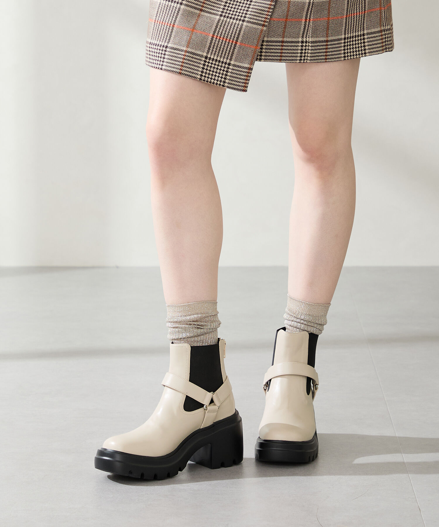 ORiental TRaffic「ゴアベルト エンジニアブーツ /51415 厚底」|ショートブーツ|