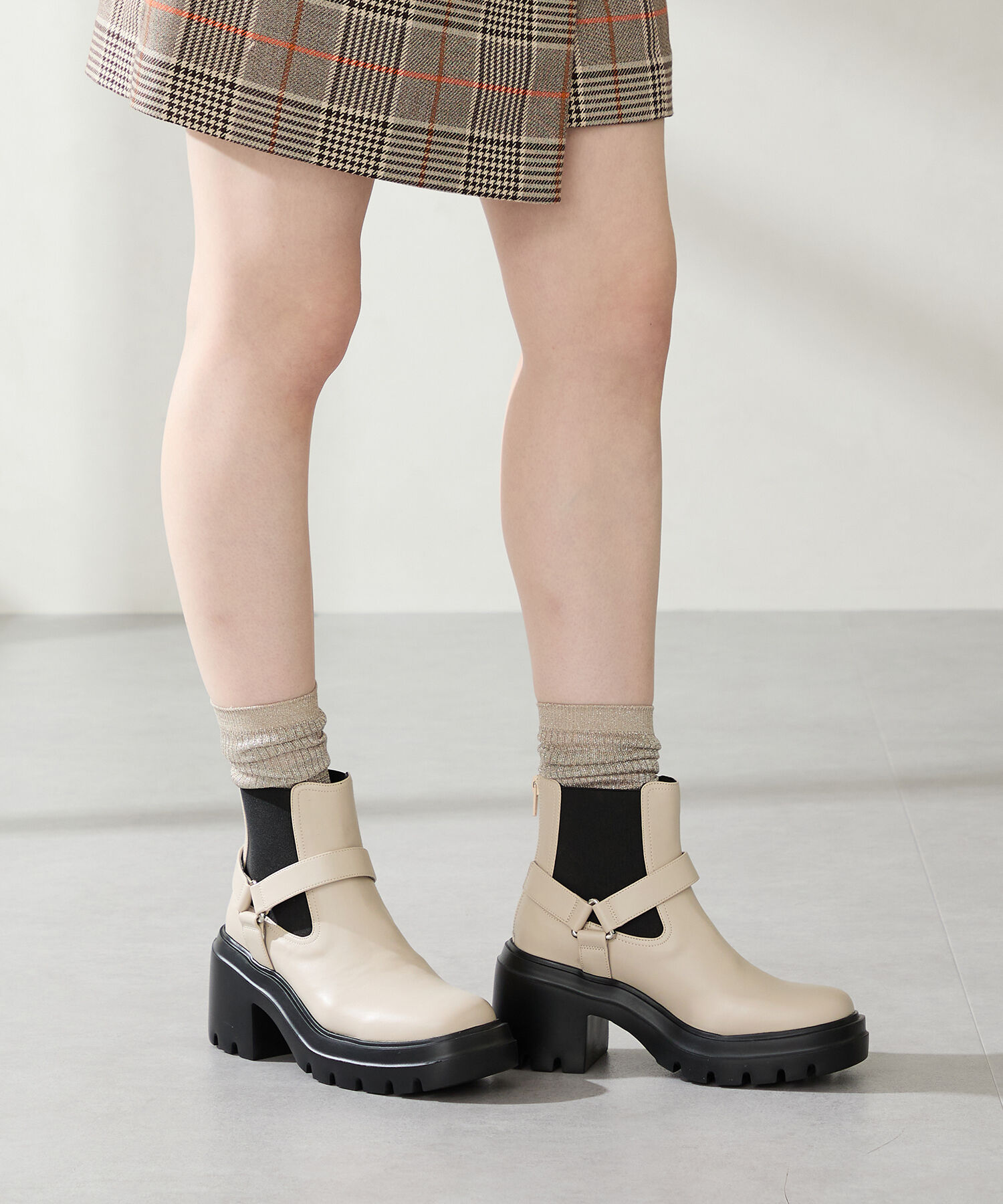 ORiental TRaffic「ゴアベルト エンジニアブーツ /51415 厚底」|ショートブーツ|