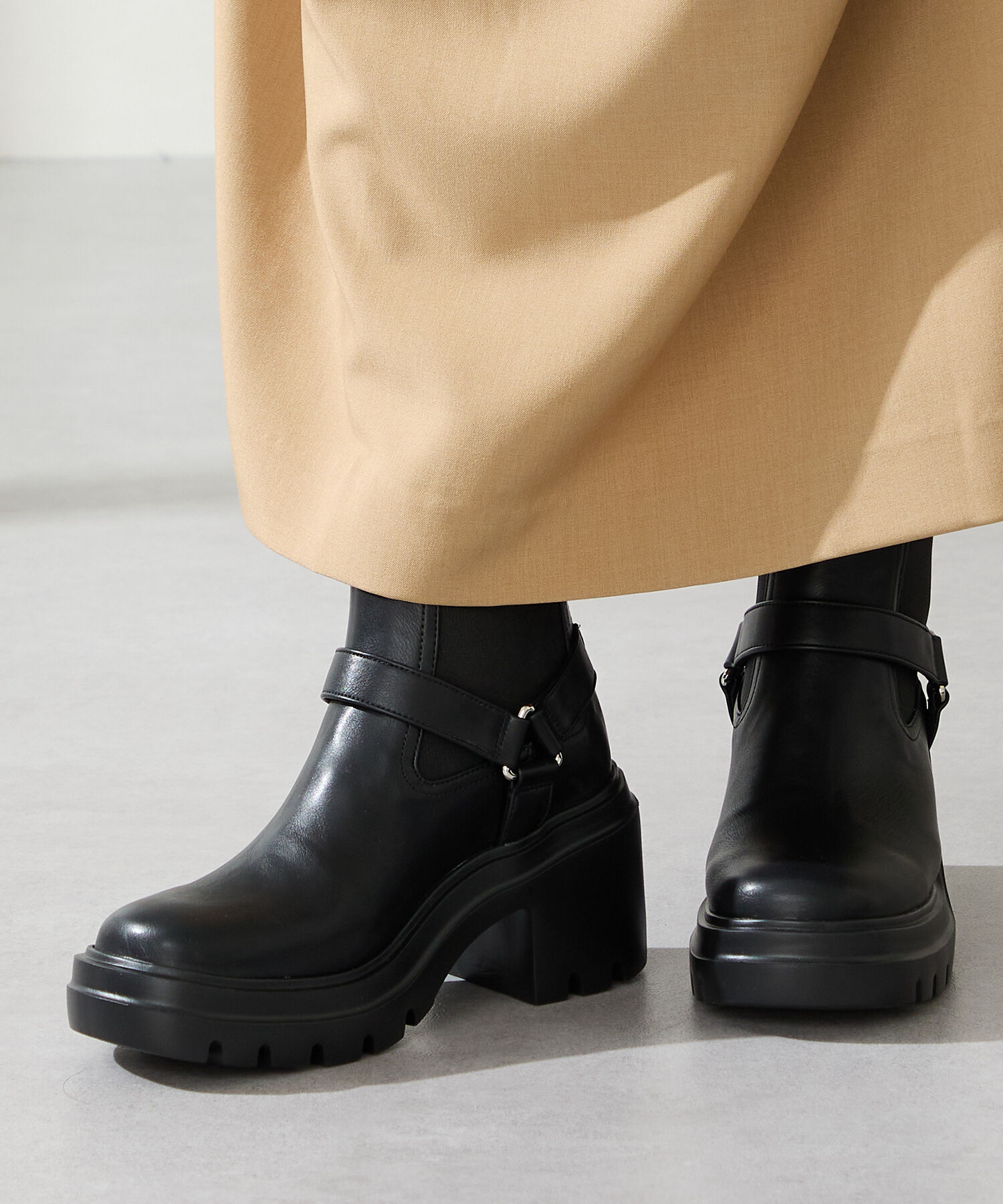 ORiental TRaffic「ゴアベルト エンジニアブーツ /51415 厚底」|ショートブーツ|