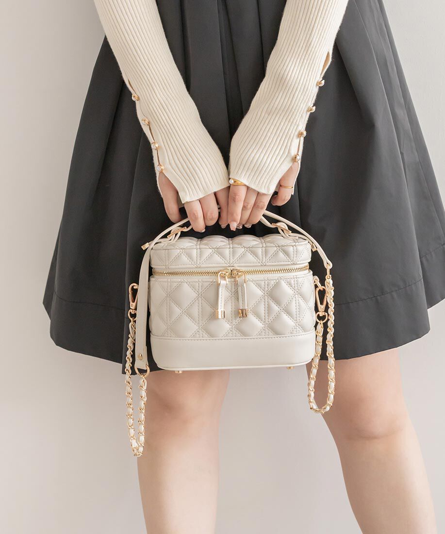  「キルティング2WAYバニティバッグ」|ショルダー・メッセンジャー|