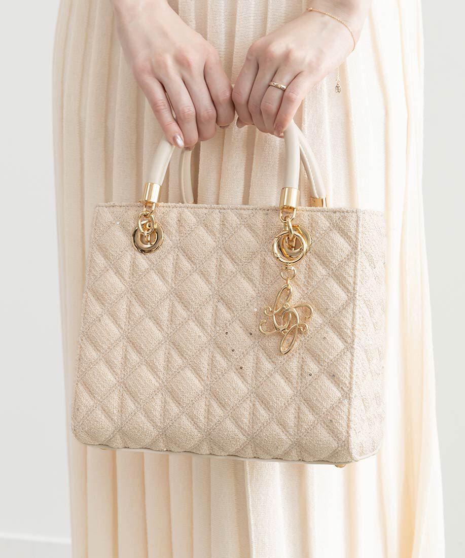  「2WAYキルティングミディバッグ」|ハンドバッグ|