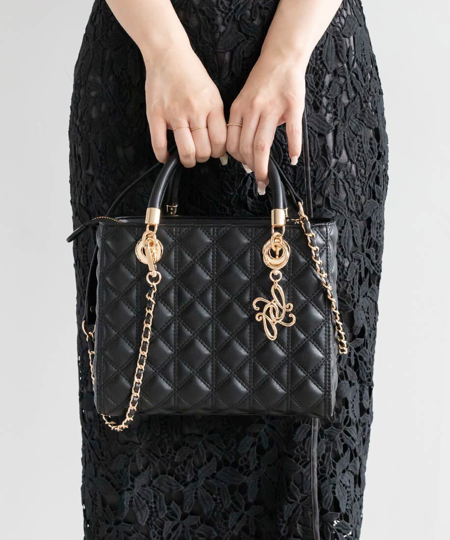  「2WAYキルティングミディバッグ」|ハンドバッグ|