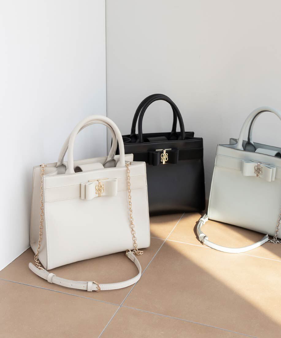  「2WAY モノグラムリボントートバッグ」|トートバッグ|