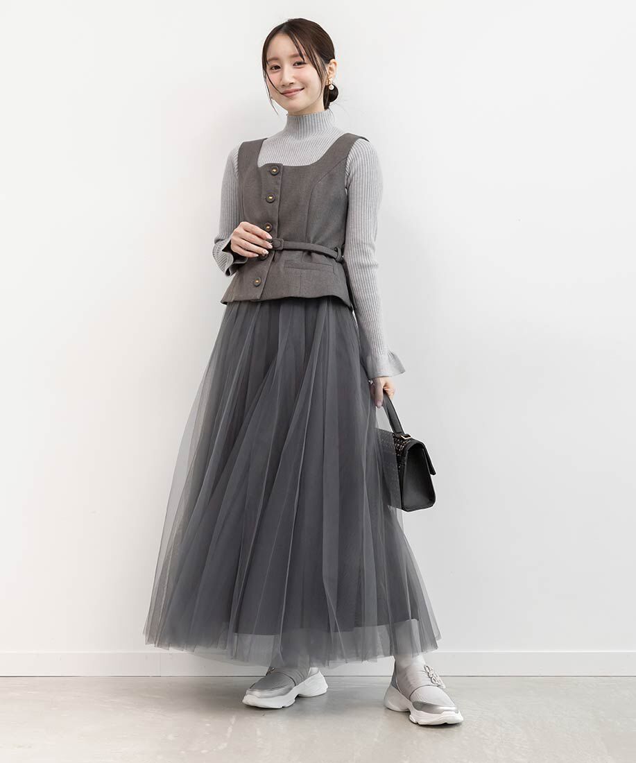  「【SUSTAINABLE】ビジューモノグラムパーツソックススニーカー」|スニーカー|