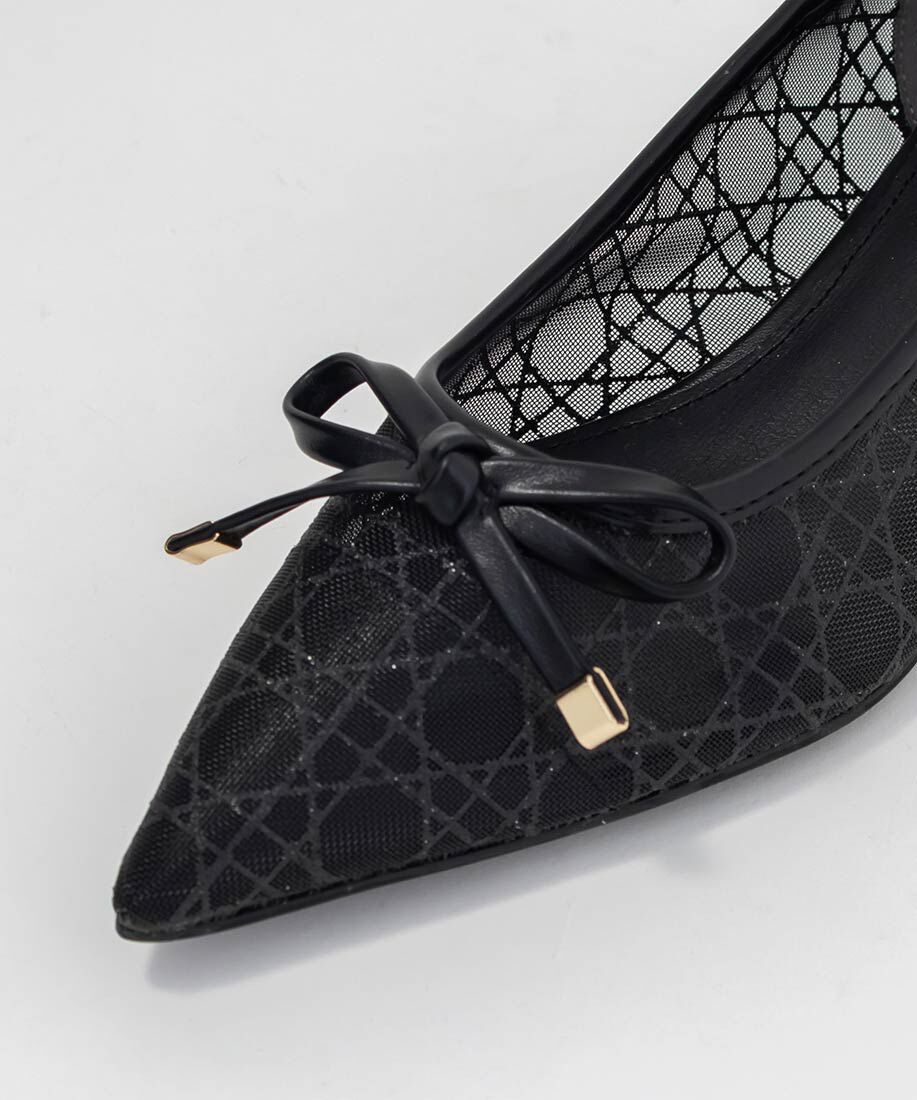  「グリッターラインチュールパンプス」|パンプス|