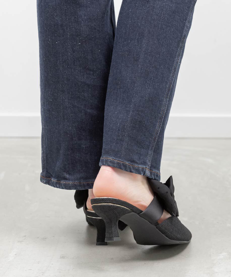  「ビッグリボンミュールパンプス」|パンプス|