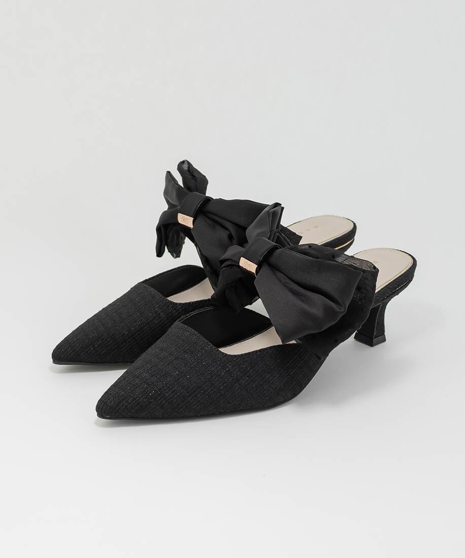  「ビッグリボンミュールパンプス」|パンプス|